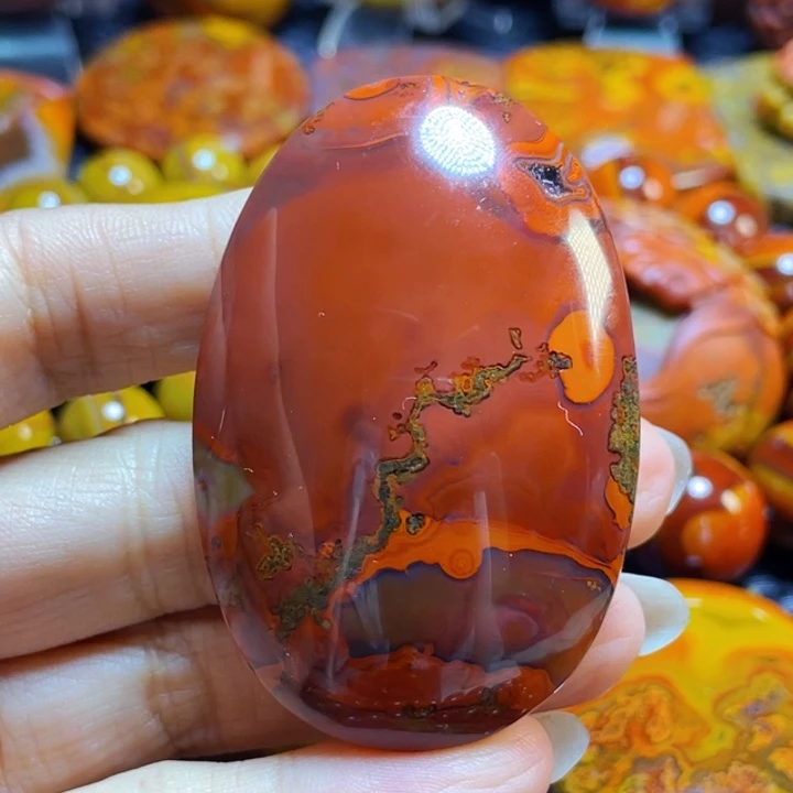 未镶嵌战国红吊坠玛瑙/玉髓
