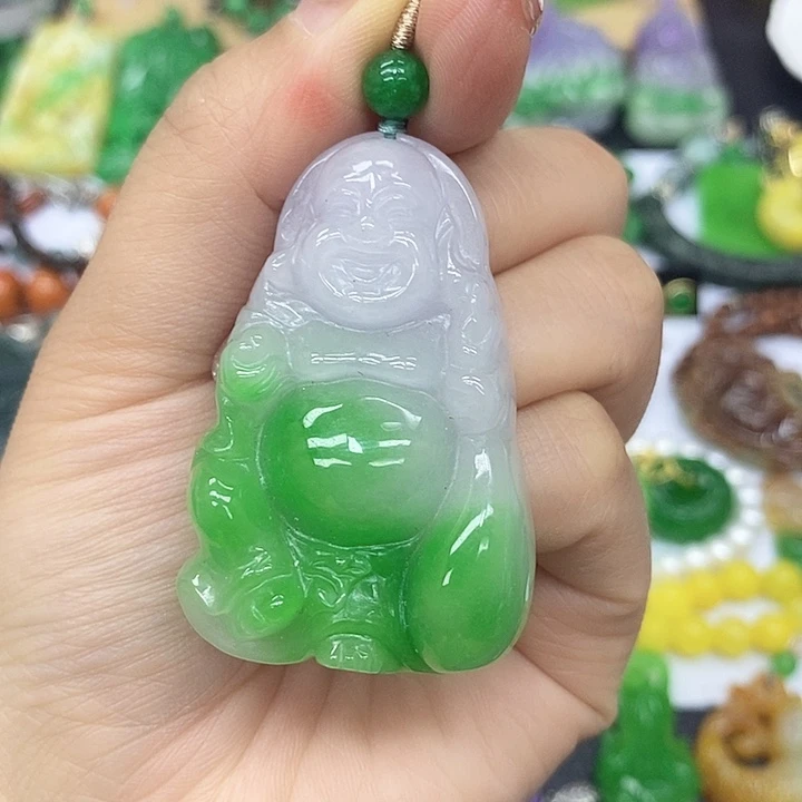 翡翠未镶嵌颈饰项链7