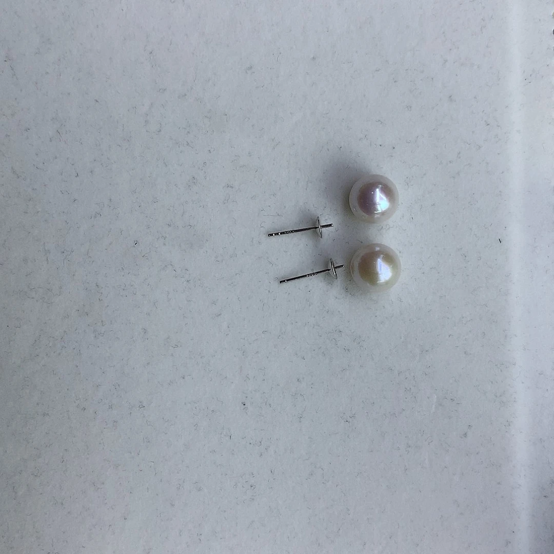 淡水珍珠项链未镶嵌耳钉