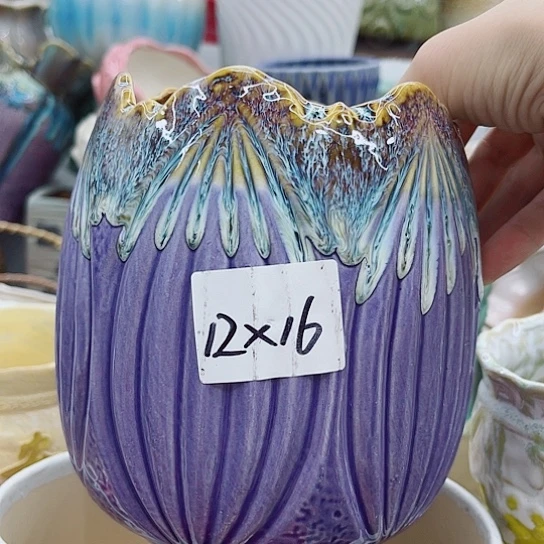 多肉绿植陶瓷花盆9.9包邮