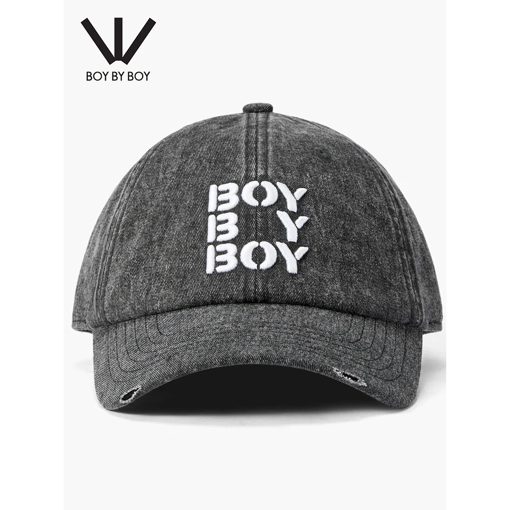 【主播同款】BOY BY BOY 航海风潮流时尚蓝黑粉棒球帽甜酷W90002