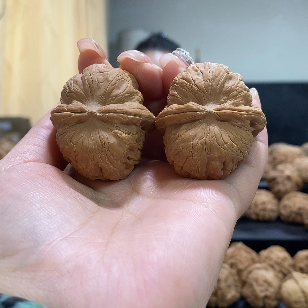 把件文玩核桃43平谷元宝有黄