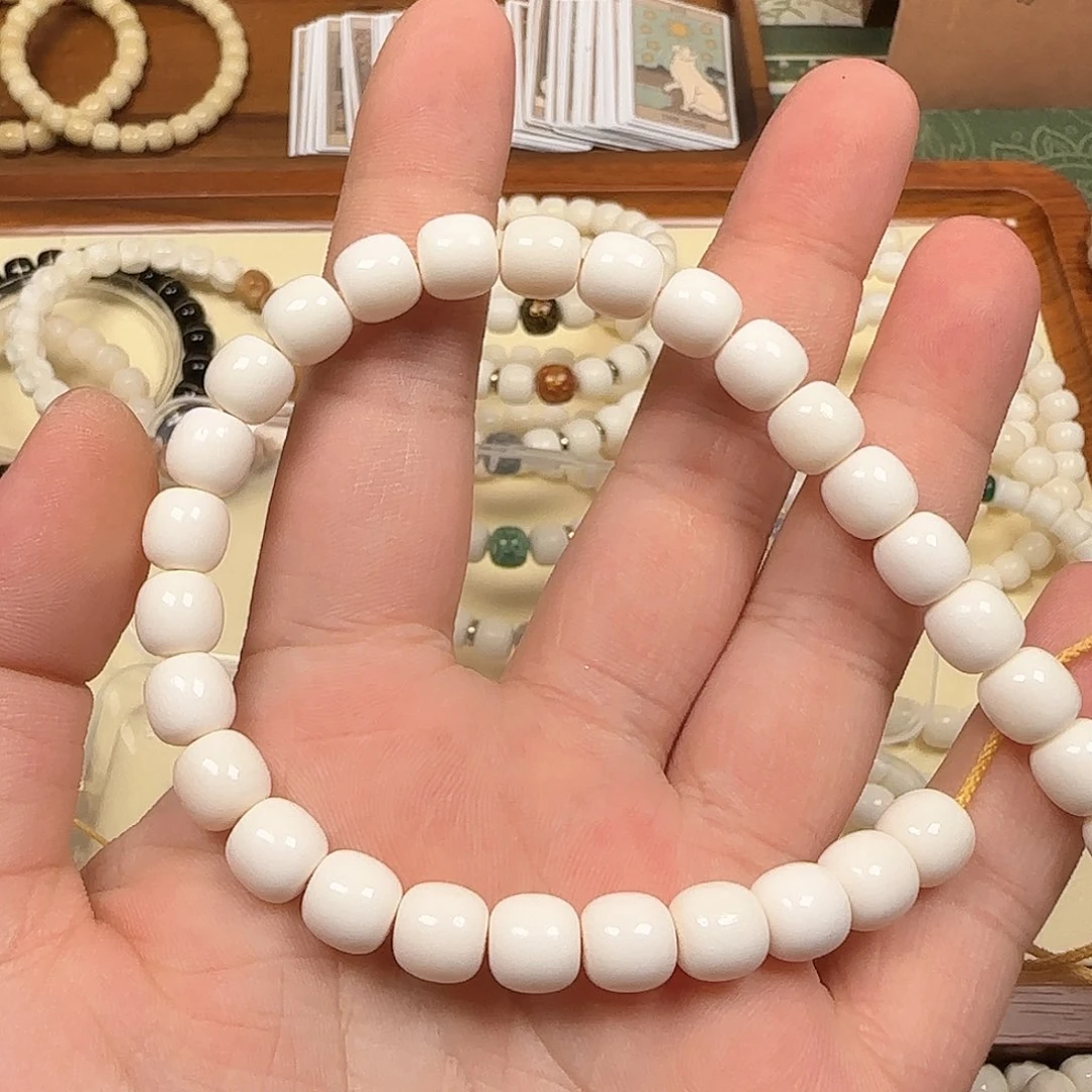 白玉菩提吊坠驼骨福利单圈