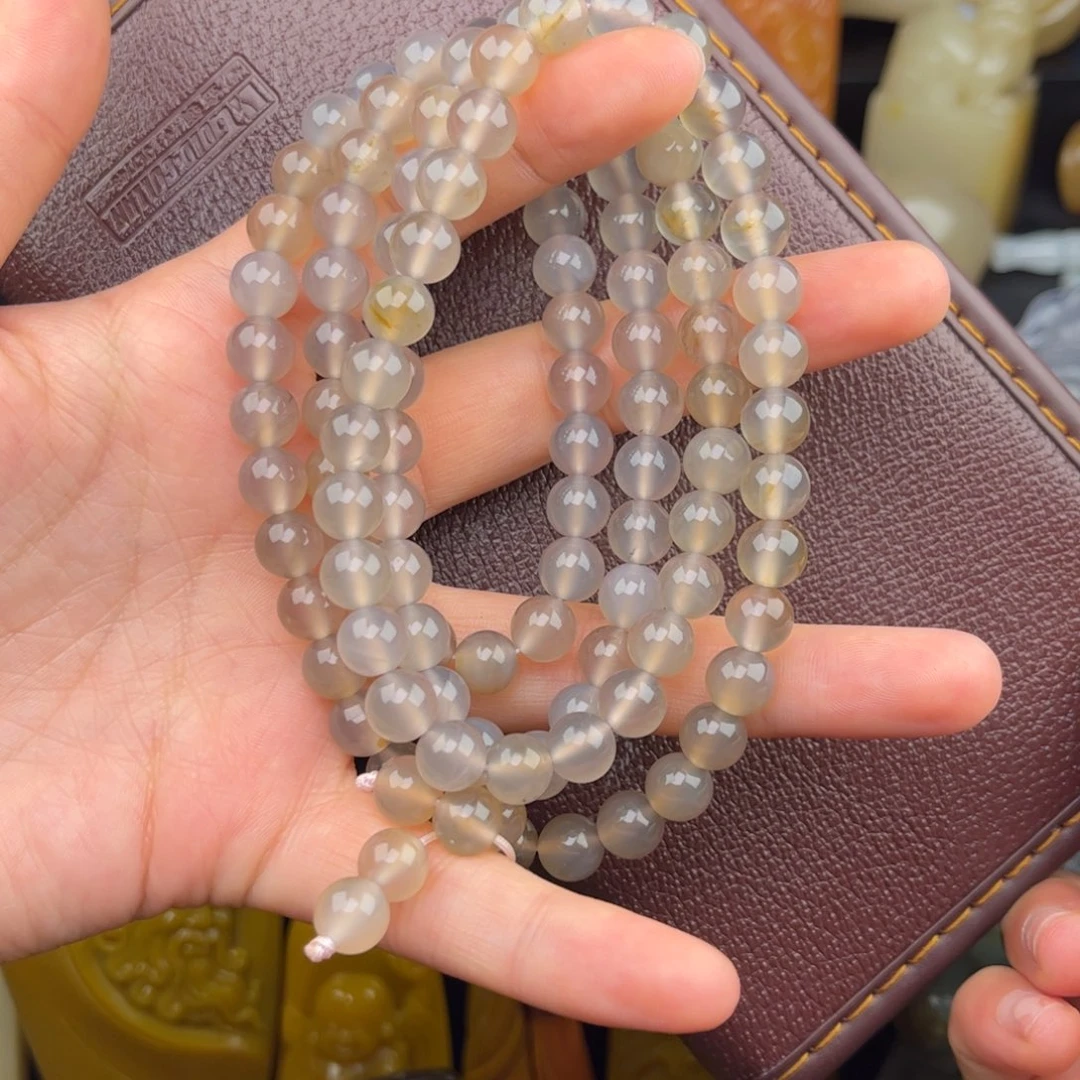 石英质玉手串未镶嵌慎*