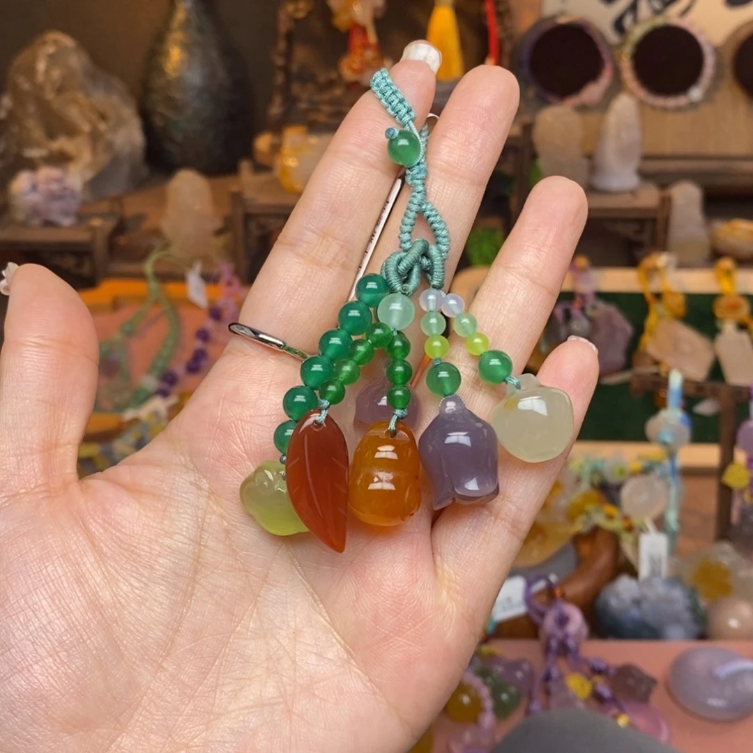 克***闻玛瑙/玉髓未镶嵌车挂