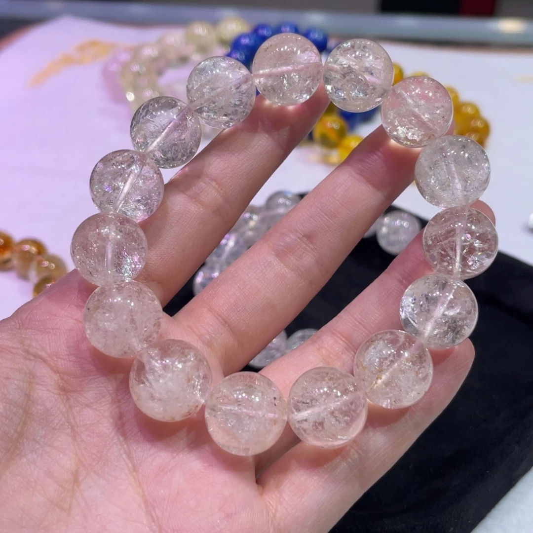 S****未镶嵌水晶手链天然