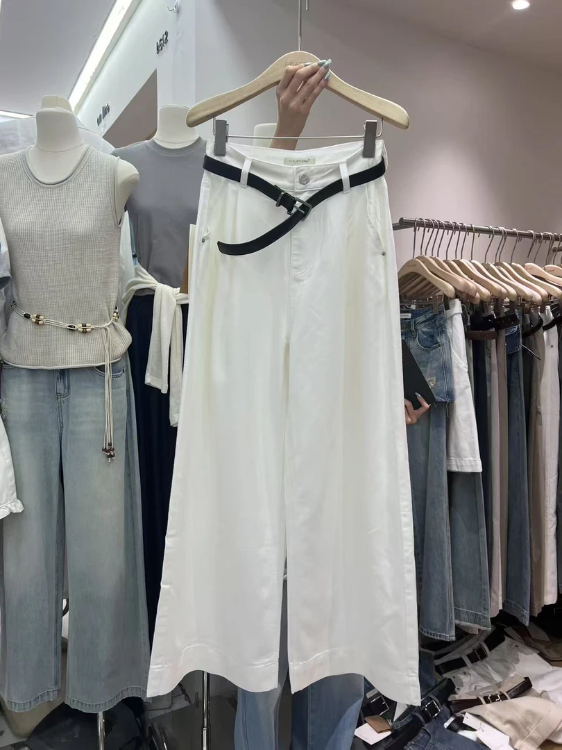 TT 福（1tt25519#）00喜欢！软牛仔阔腿牛仔裤 4-17