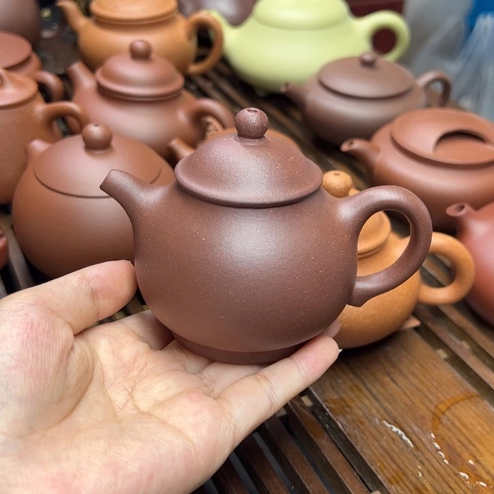 茶壶紫砂高潘。  150cc
