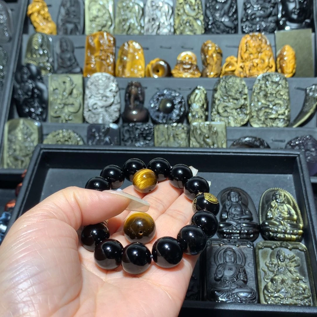 黑曜岩手链未镶嵌我****?