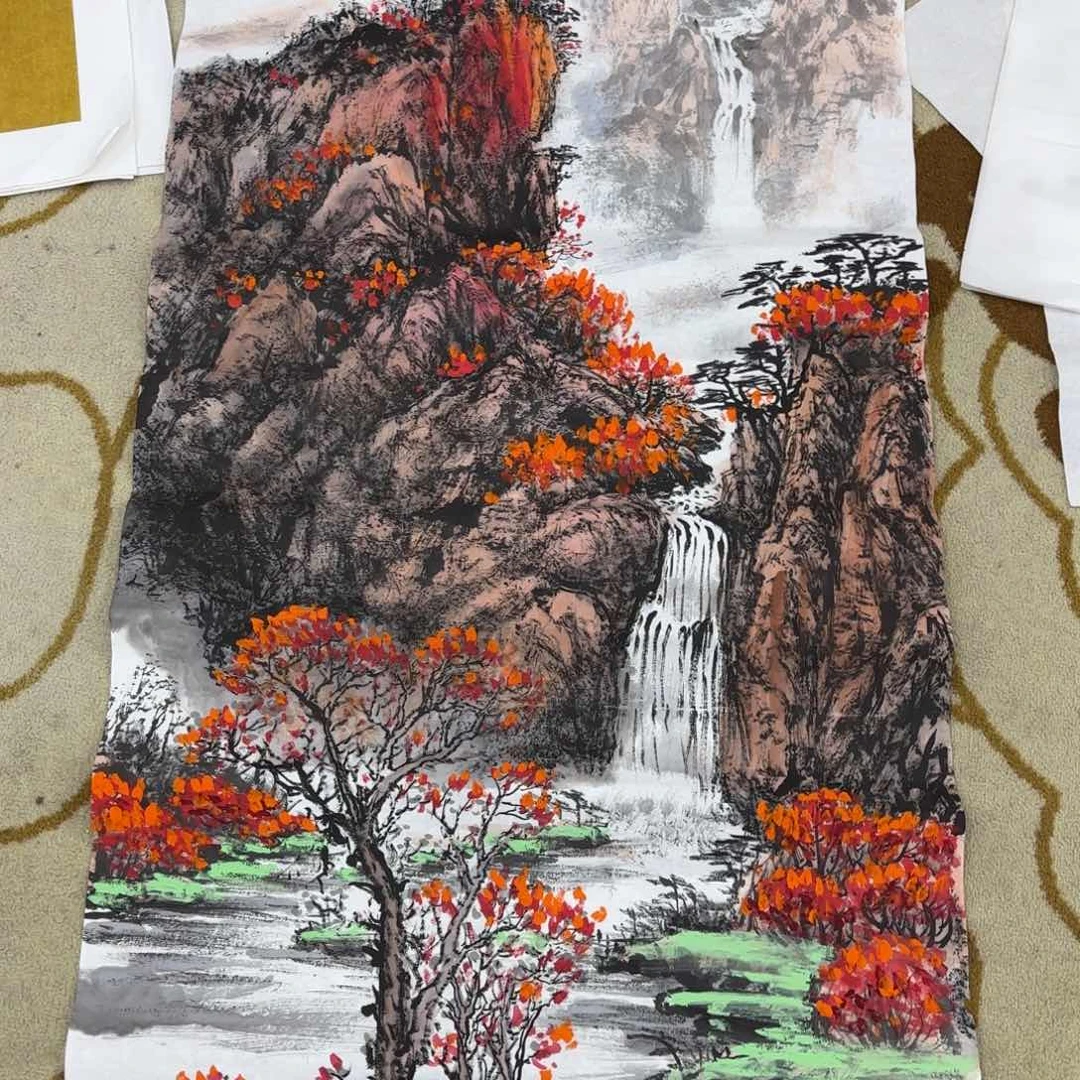 国画乡****哥石千 四尺山水