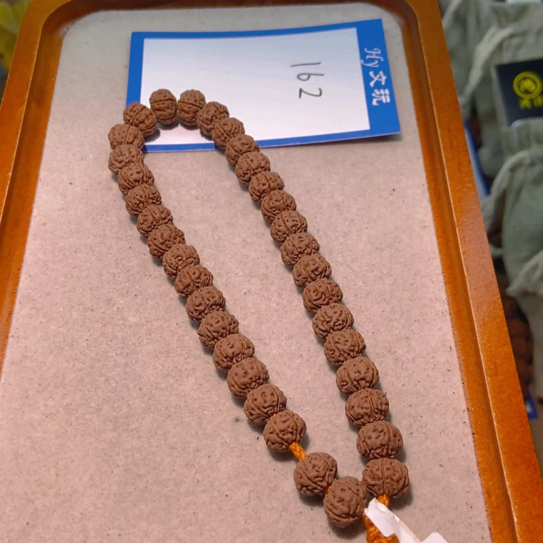全***坑金刚菩提手串162勿里达纯血老树王10.2