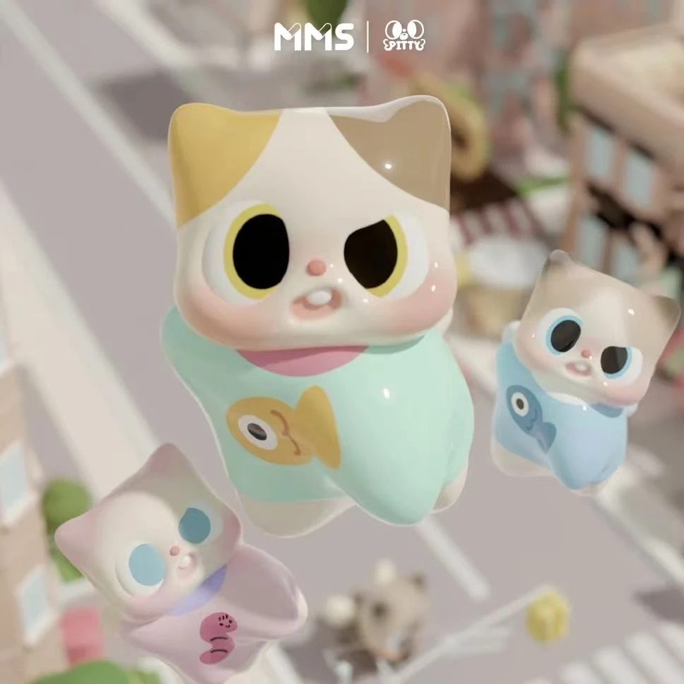 【新】pitty的猫猫日常系列萌粒潮玩盲盒盲袋可爱摆件
