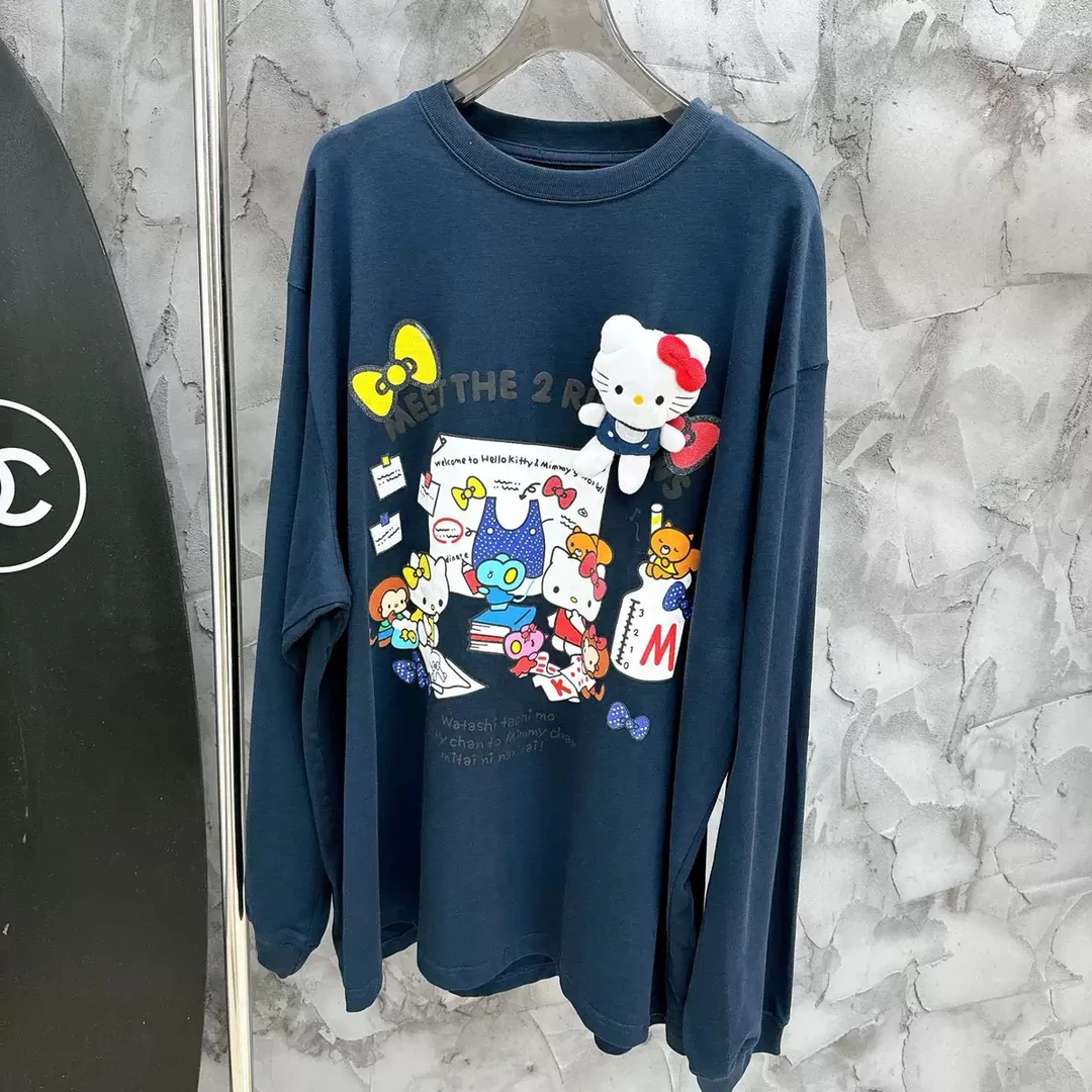 KT 卡通慵懒宽松上衣