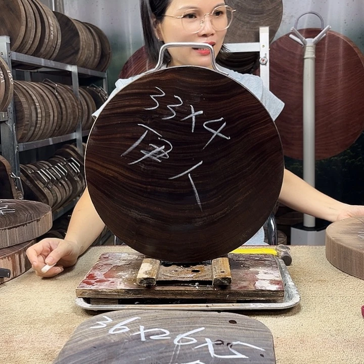 木正宗蚬木菜板圆形