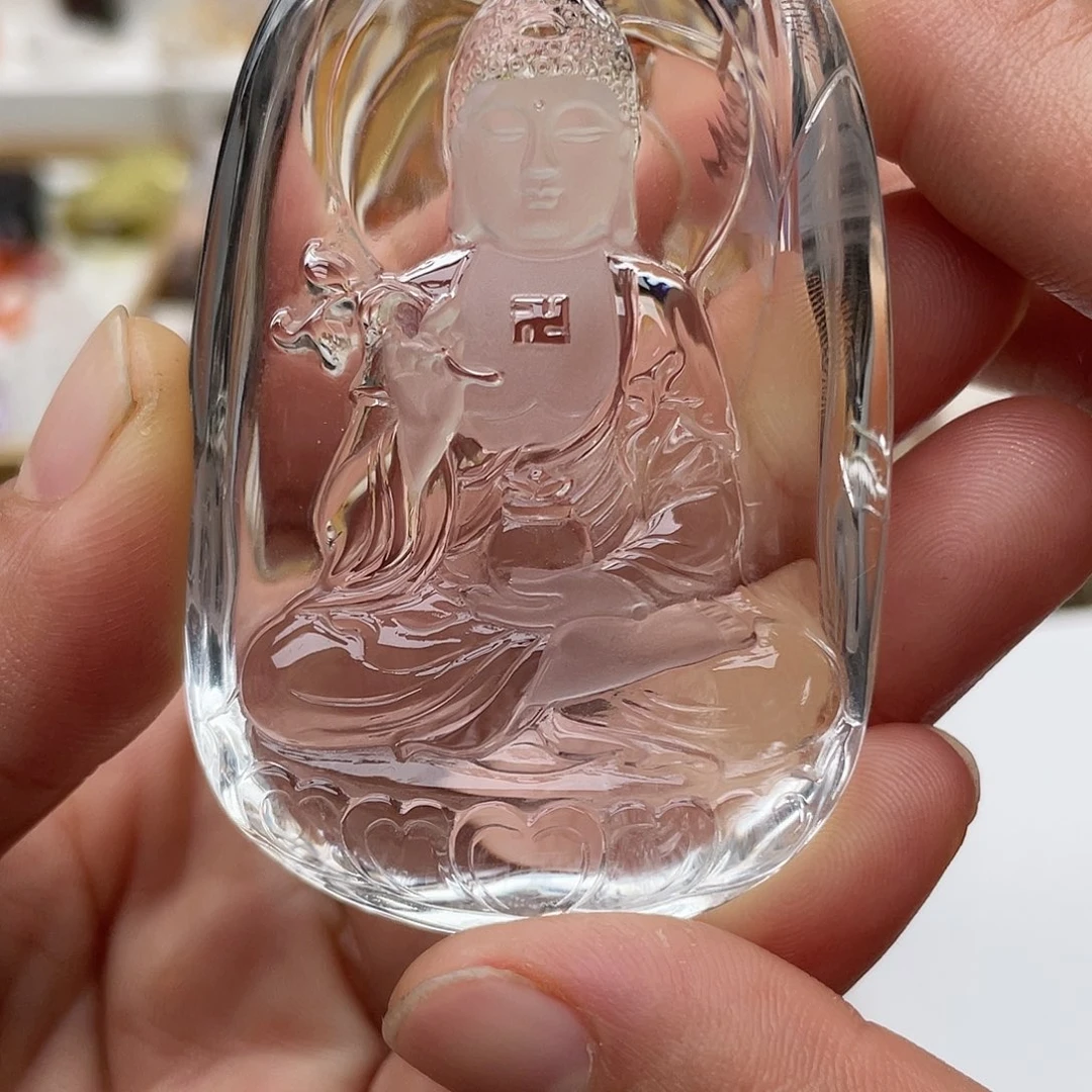 水晶颈饰未镶嵌左****牛定制