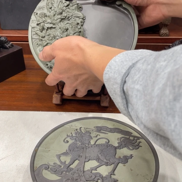 思***安易砚老坑玉带石砚台砚台砚台