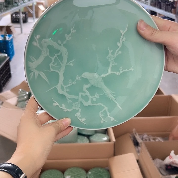 龙泉云间青瓷小米茶器