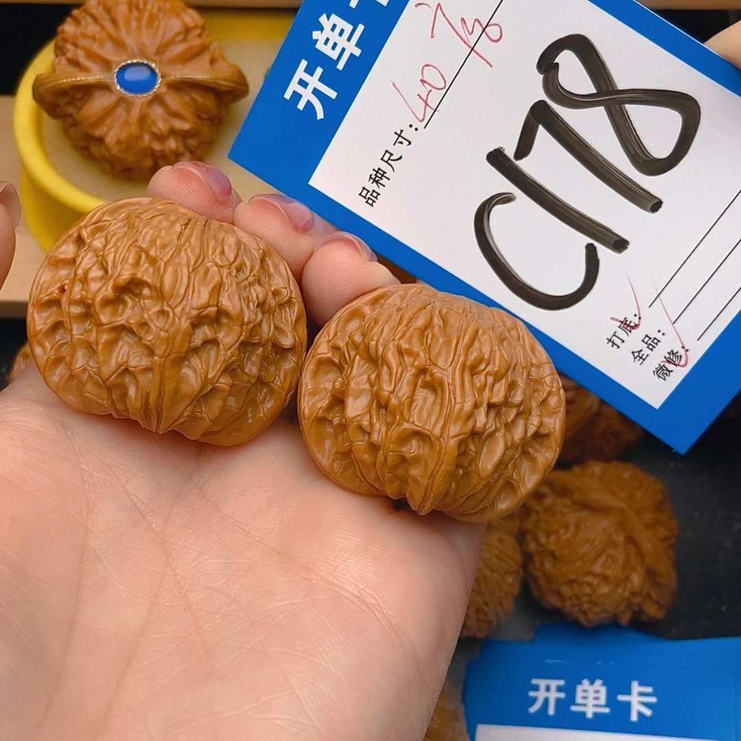 桃核吊坠核桃磨盘狮子头