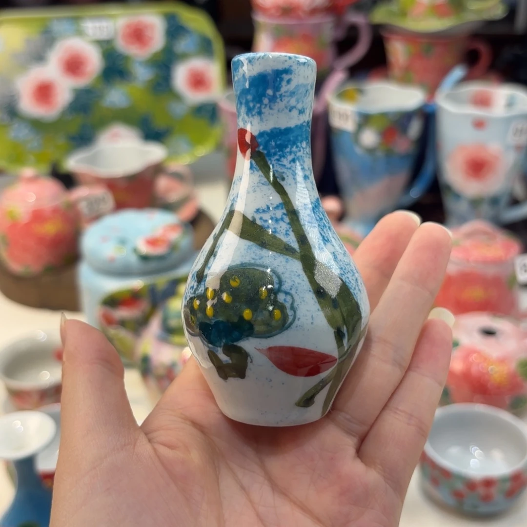 景德镇手绘高温釉下彩陶瓷茶具