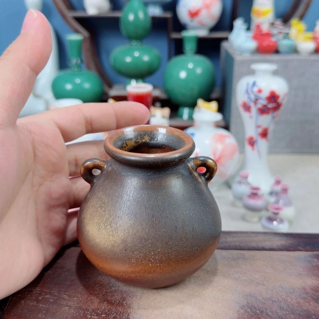 陶瓷手工小花器摆件