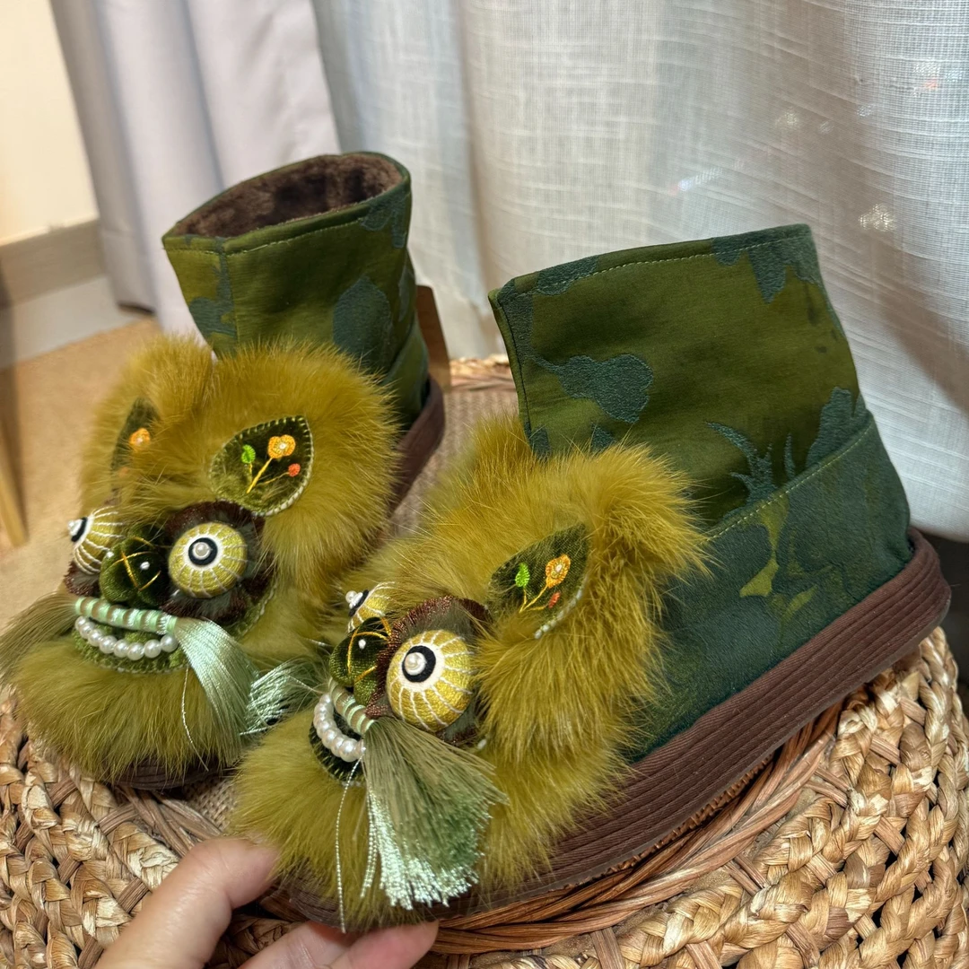 绿野仙踪高帮·花田家·原创手工千层底虎头鞋