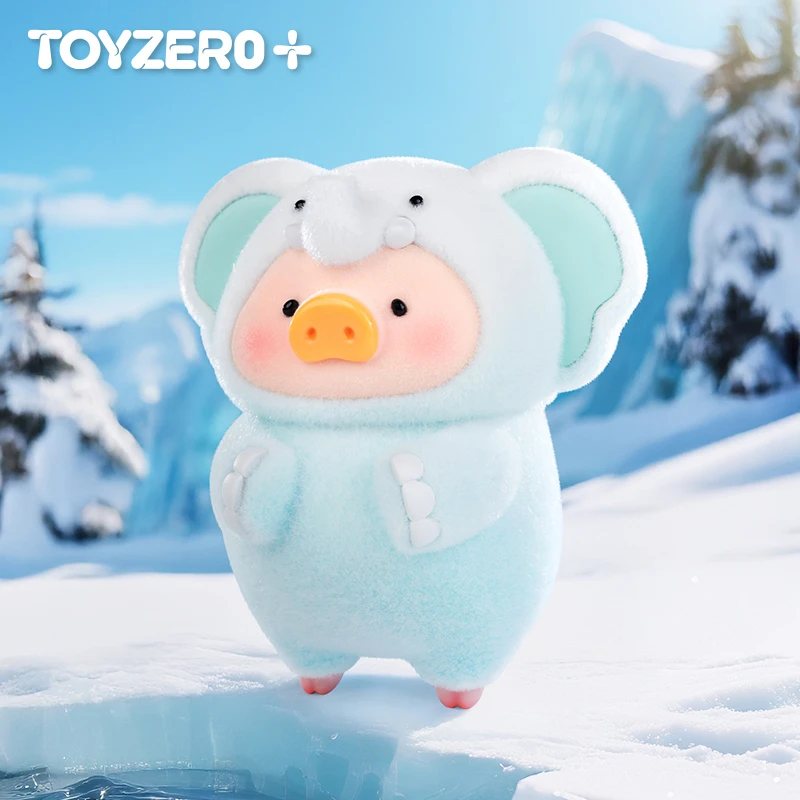 TOYZEROPLUS罐头猪LuLu-雪山象 动物派对限定吊卡