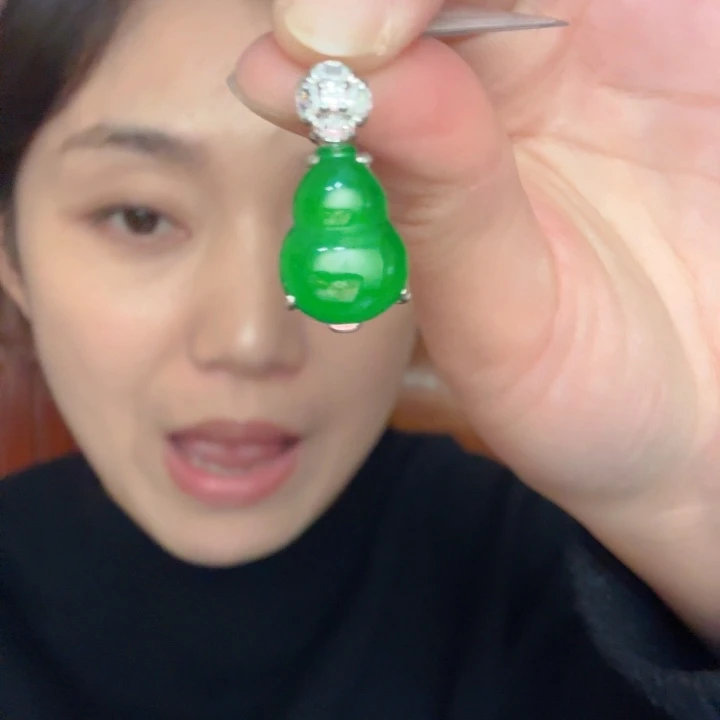 翡翠银S925镶嵌吊坠(不含链)吊坠