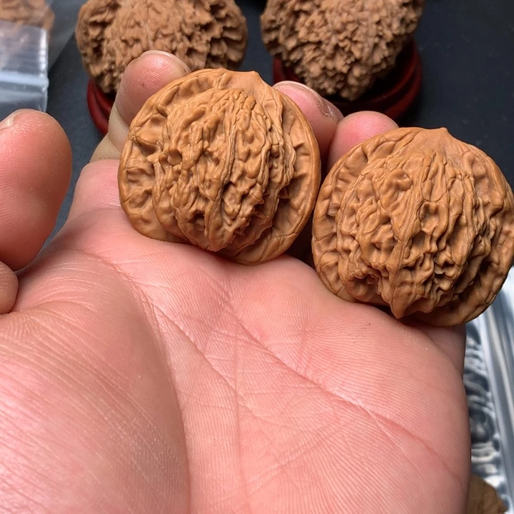 把件文玩核桃38球虎980