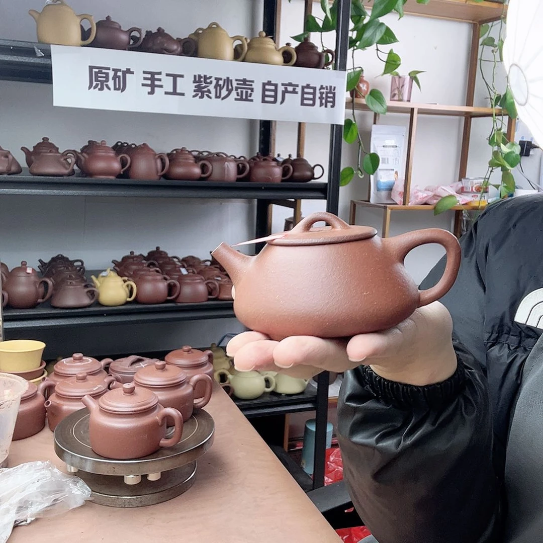 紫砂茶壶平盖石瓢