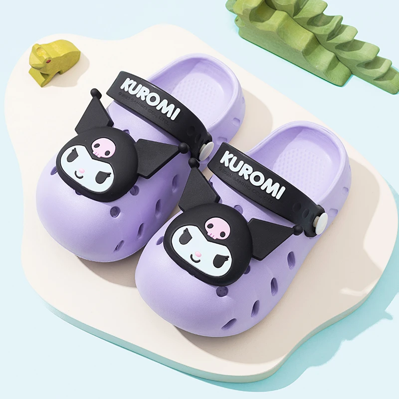 三丽鸥女童洞洞鞋夏季儿童凉拖可爱库洛米防滑居家室内宝宝凉拖鞋