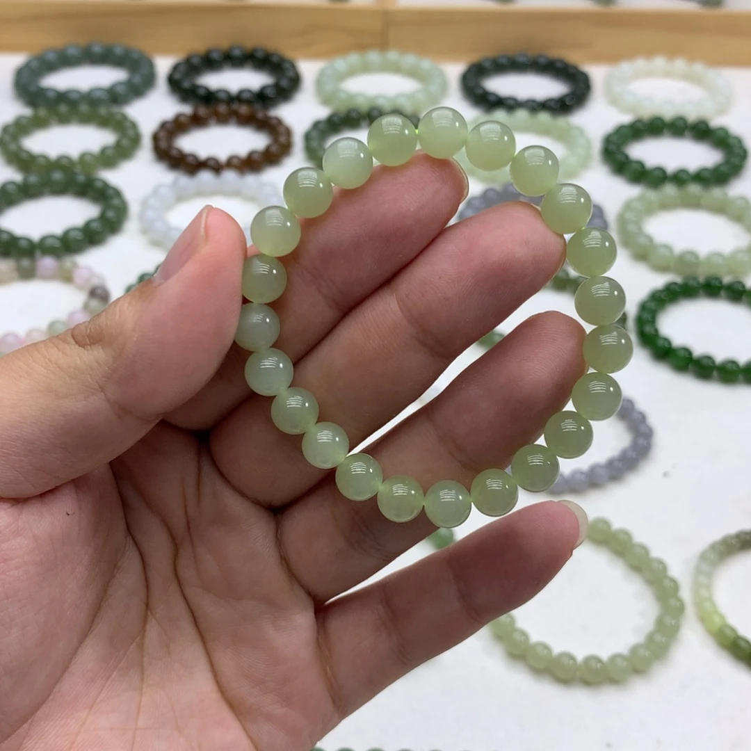 手串未镶嵌和田玉（冰晴水8）