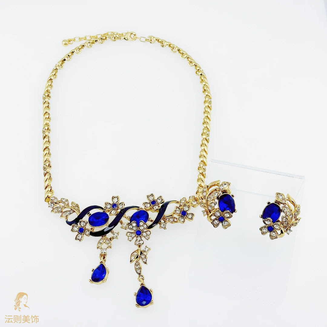 铜合金锆石项链 G009时尚气质埃及风套装