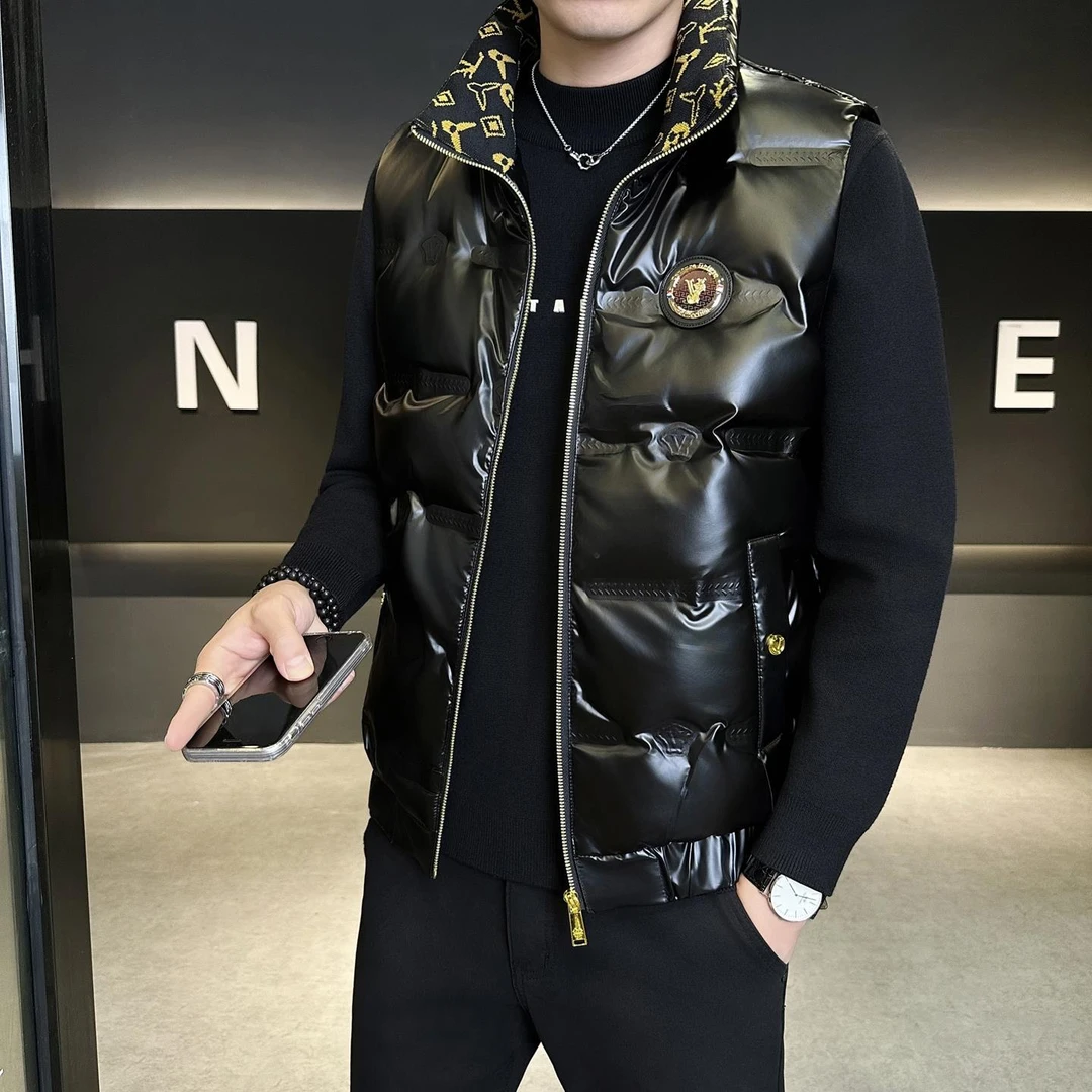 奥莱正品羽绒马甲男秋冬季新款加厚保暖背心青年立领坎肩男士轻薄