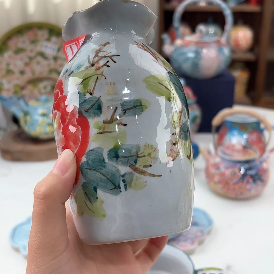 福***满景德镇手绘高温釉下彩陶瓷茶具