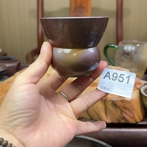 戬谷龙窑坭兴陶柴烧茶杯951