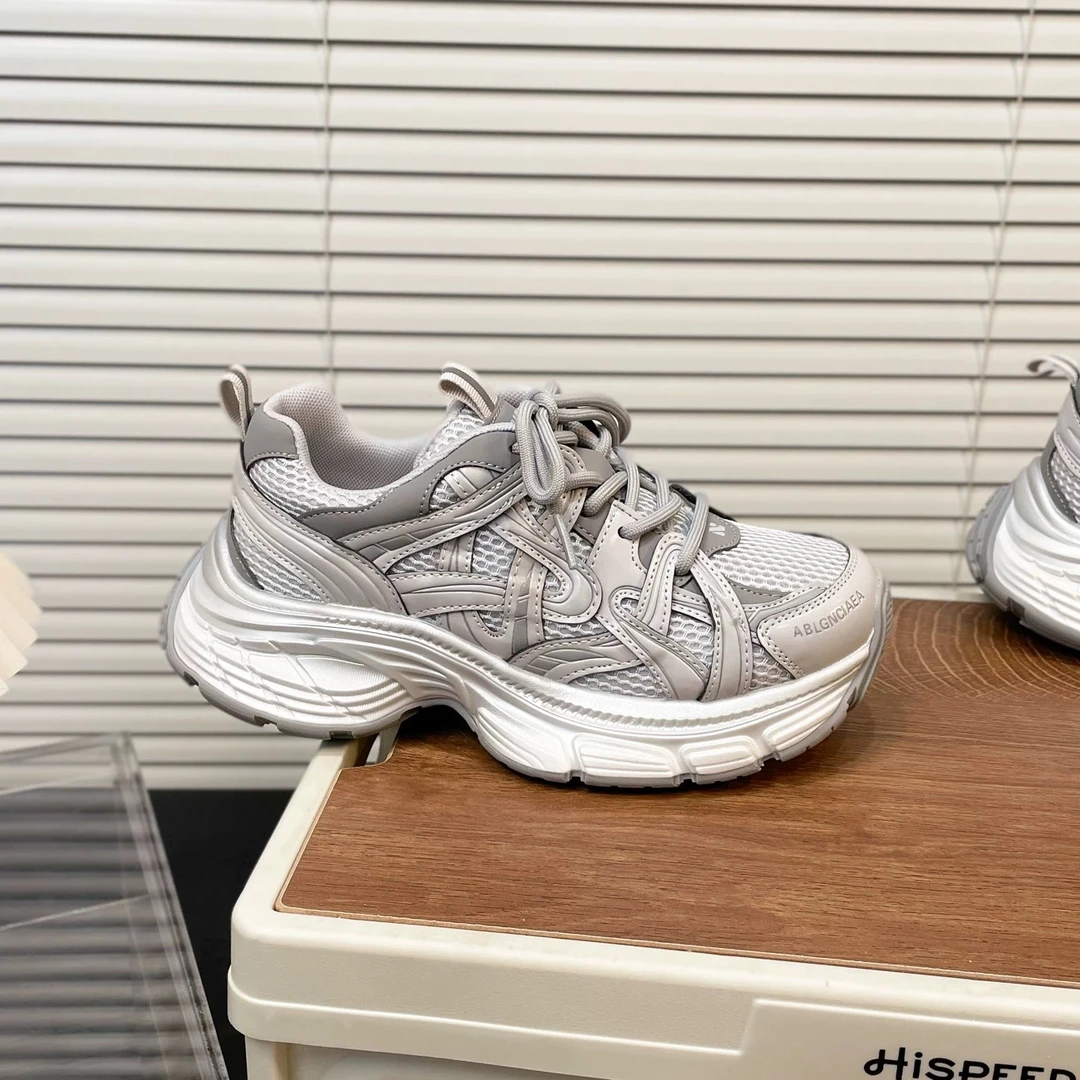 2025四季松糕底厚底保暖增高老爹鞋运动鞋8777