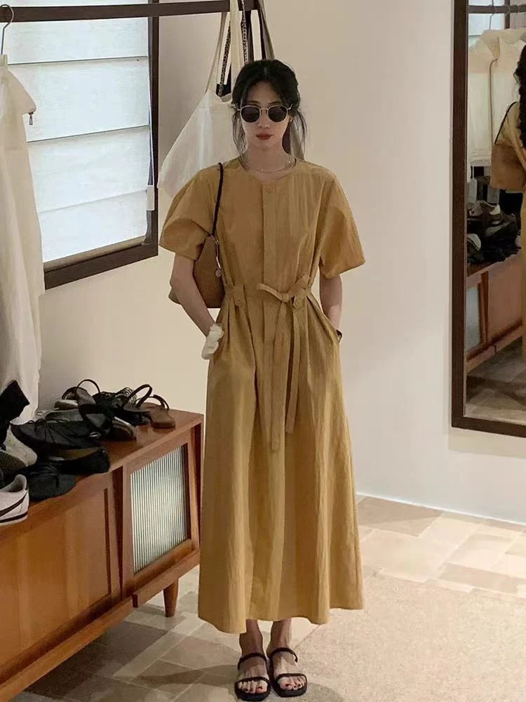 1572128【PINGJIE】2025高货韩版时尚休闲潮流舒适百搭洋气裙子