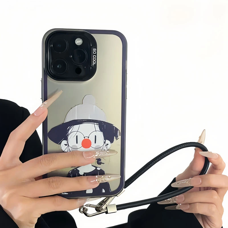 ins眼镜女孩适用苹果15PROMAX手机壳IPHONE16小众个性14PM高级P70