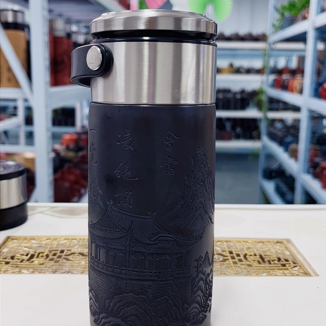 茶杯紫砂“一览”拧盖