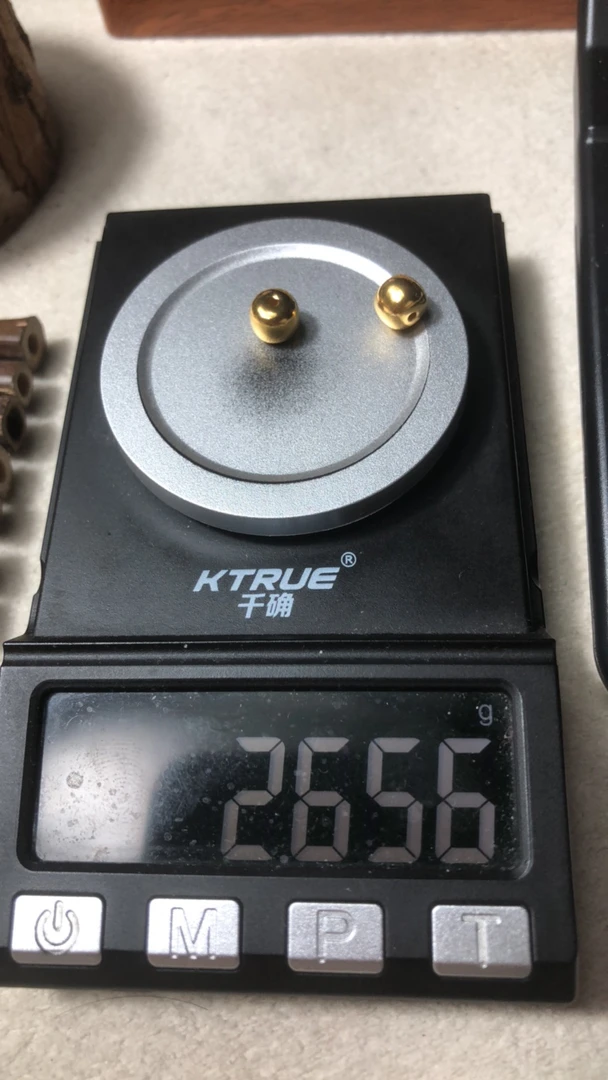足金999老型光珠黄金文玩配饰