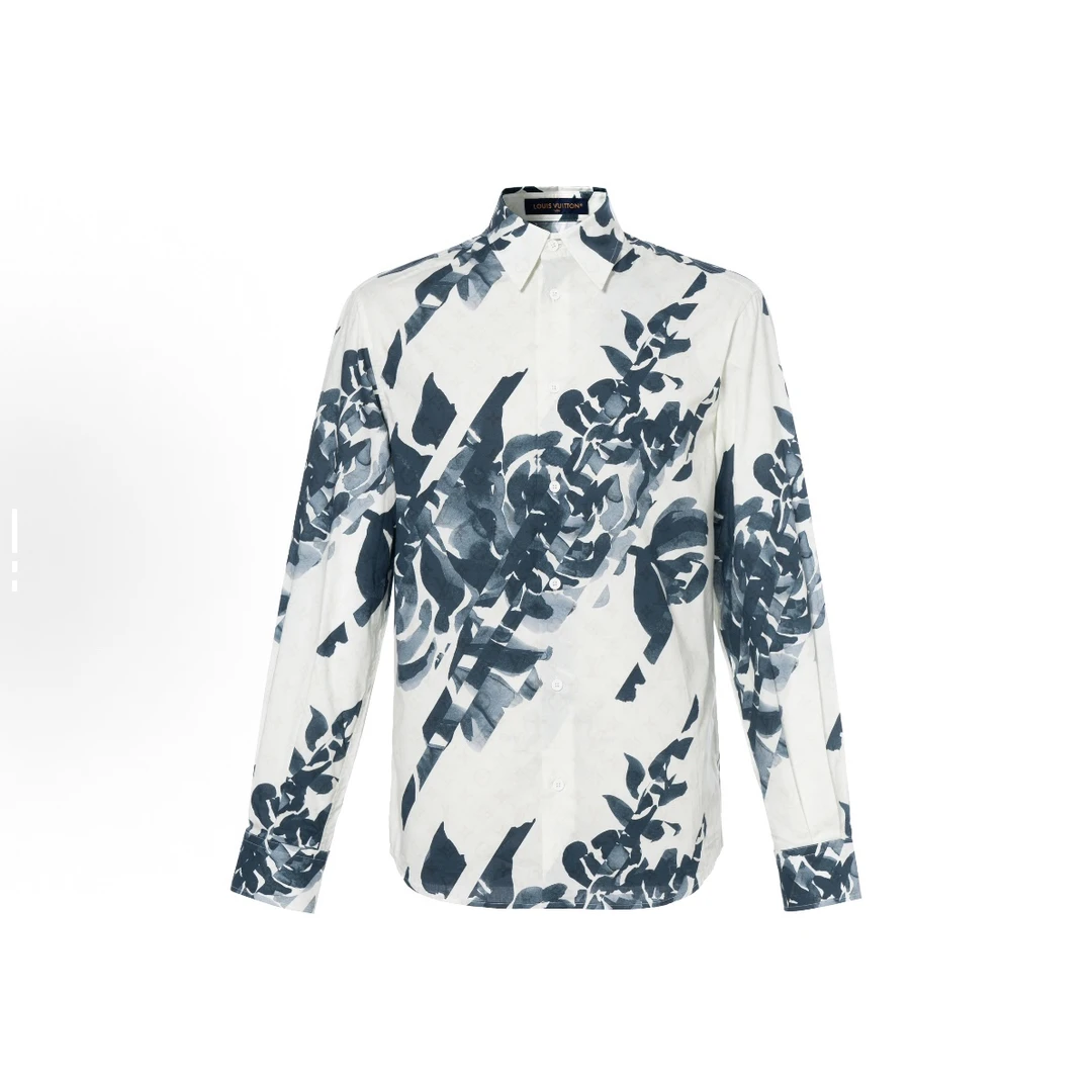 99新 LouisVuitton/路易威登 单排领休闲长袖衬衫 M码  BB10010