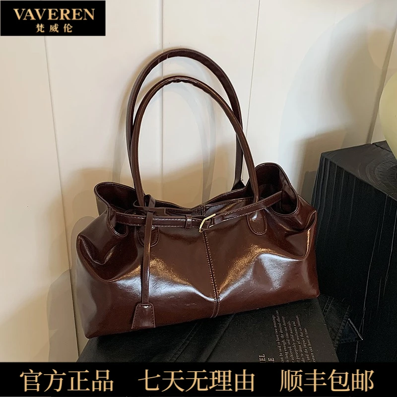 复古包包女大容量2025新款秋冬小众设计单肩腋下包休闲上班通勤包