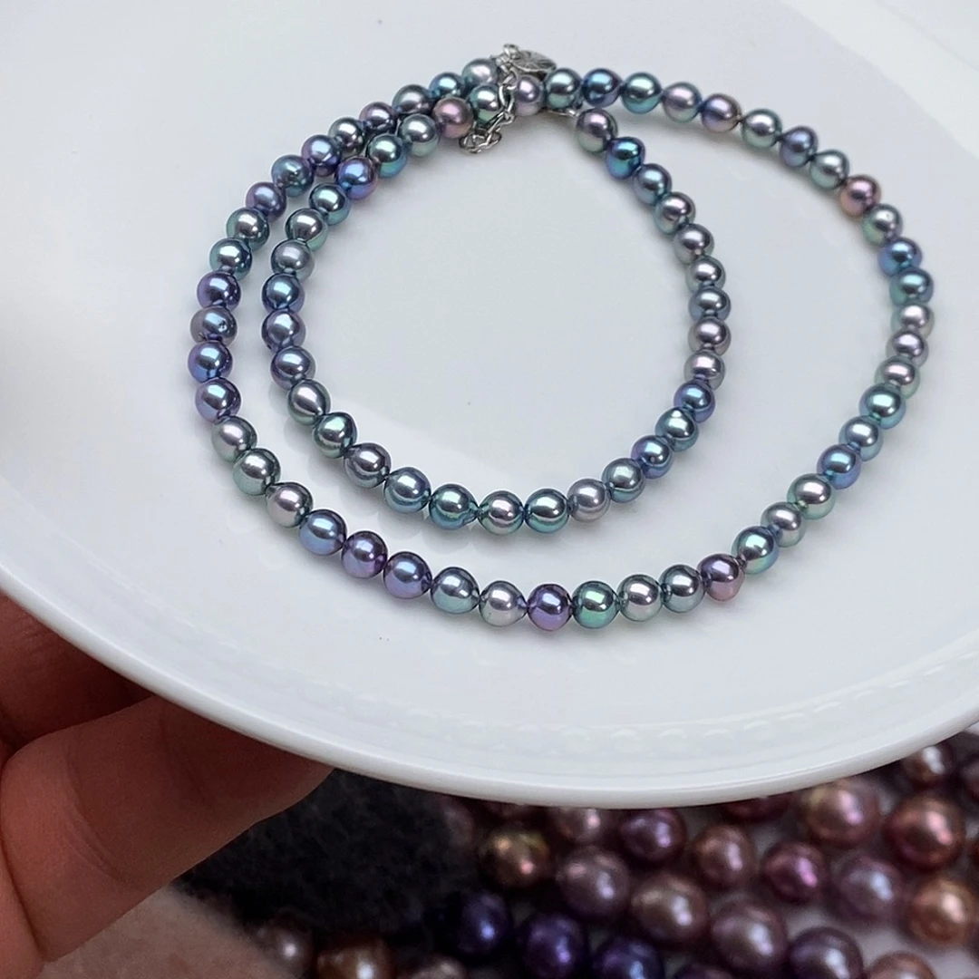 淡水珍珠合金颈饰