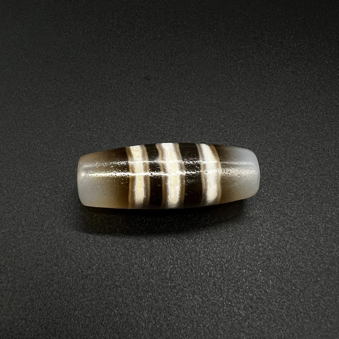 老包浆玛瑙五线单珠