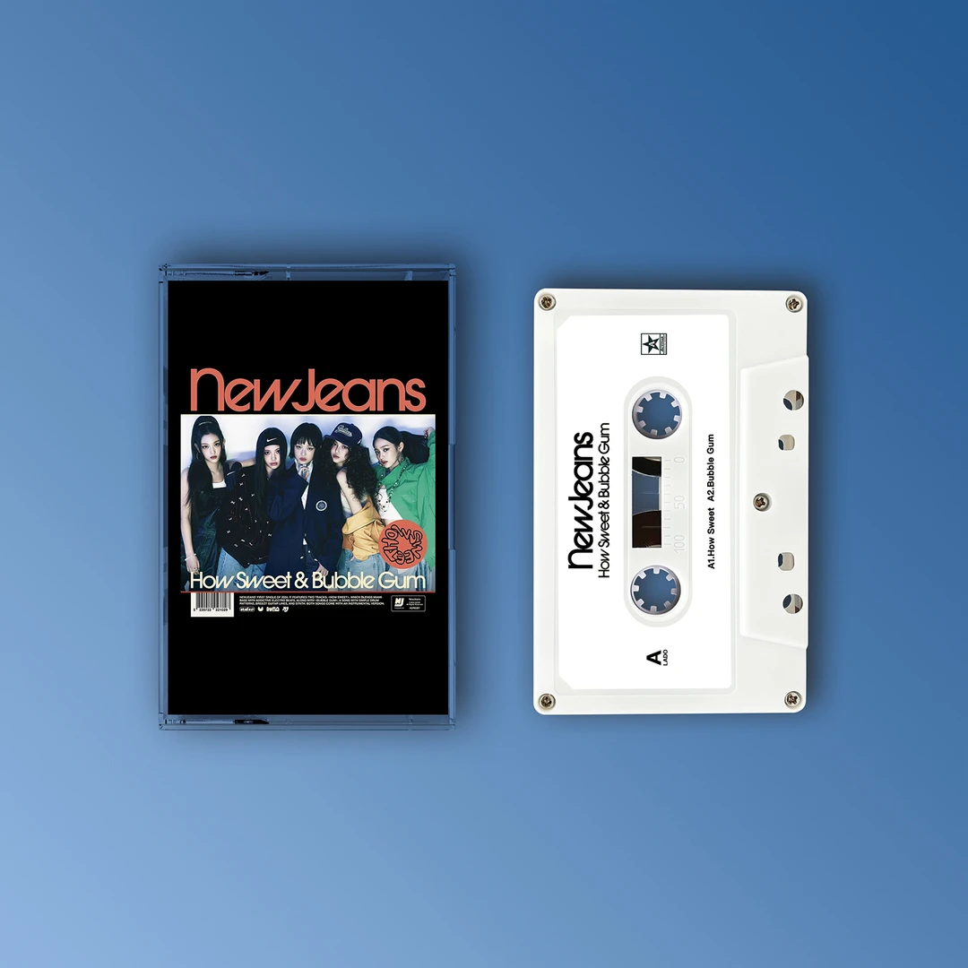 New Jeans - How Sweet & Bubble Gum专辑实体磁带