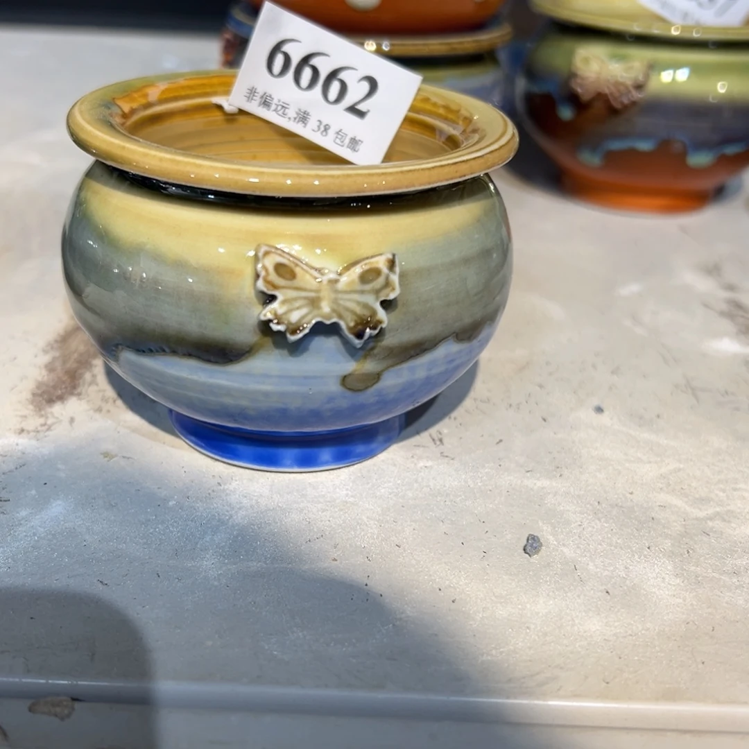 口6 手工花盆满30包邮