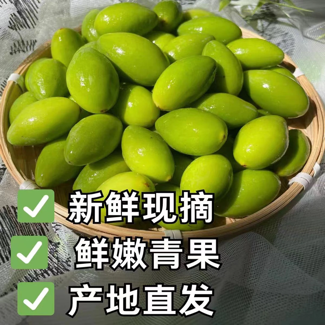 甜橄榄嫩果潮汕二号橄榄果生吃煲汤泡酒青果孕妇炖汤青橄榄零食