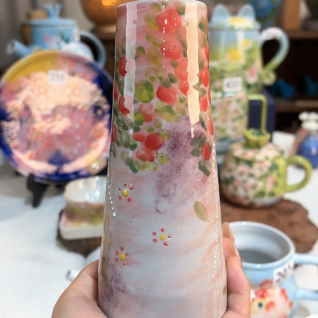 景德镇手绘高温釉下彩陶瓷茶具