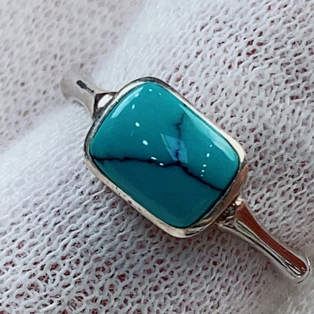 银S925镶嵌绿松石珠宝奇石