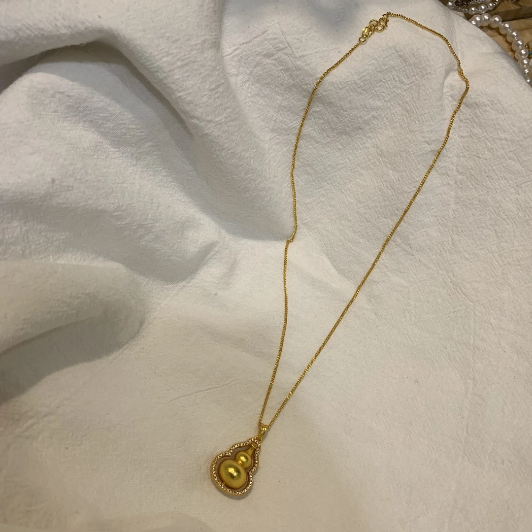 合金项链 葫芦【南油张贝贝】25S新款小众设计感时尚百搭项链